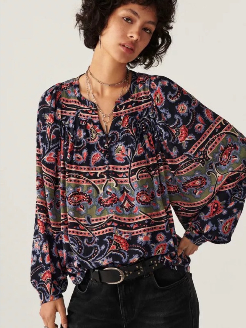 Ba&sh paisley printed top Naoel